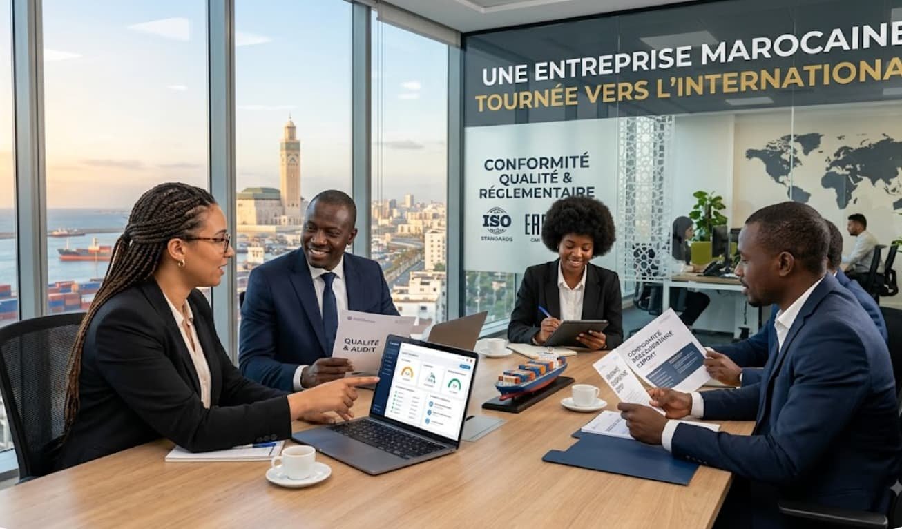 Équipe commerciale au travail